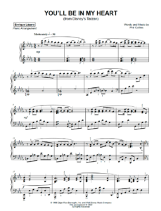 tarzan sheet music